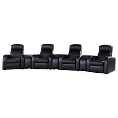 Orleans Furniture - Coaster - Cyrus 7-piece Upholstered Home Theater Seating - 600001-S4A