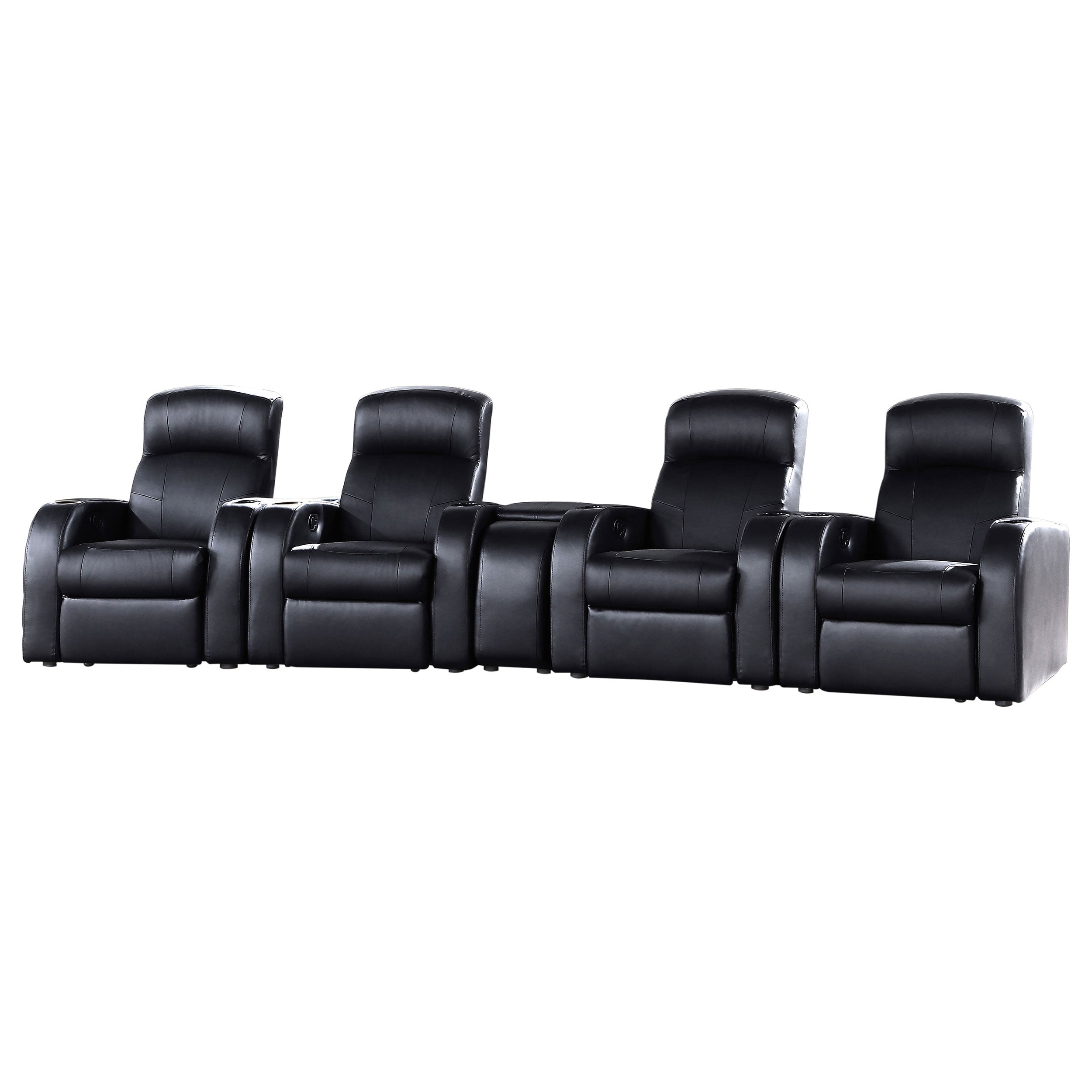 Orleans Furniture - Coaster - Cyrus 5-piece Upholstered Home Theater Seating - 600001-S4B