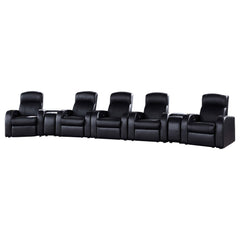 Orleans Furniture - Coaster - Cyrus 7-piece Upholstered Home Theater Seating - 600001-S5B