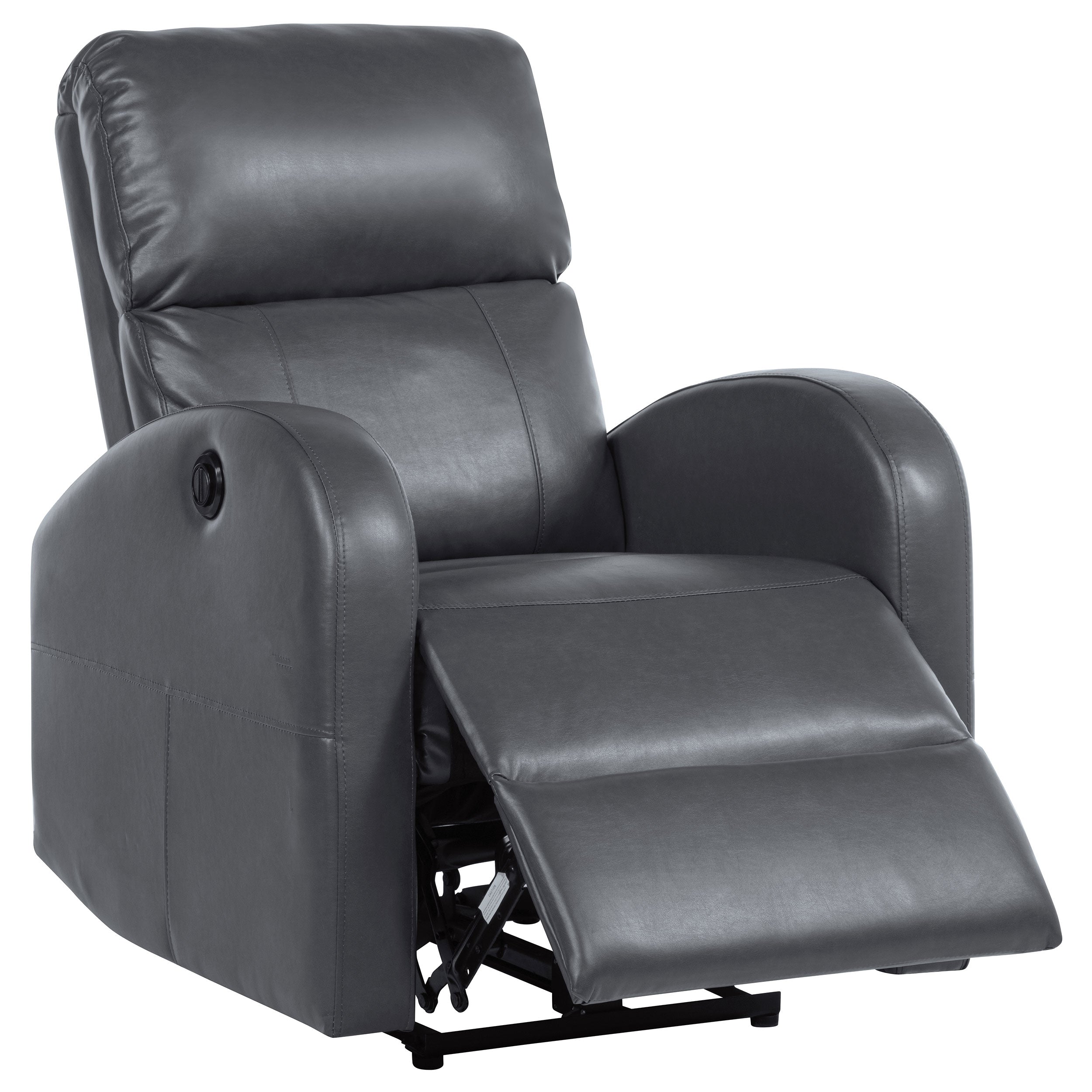 Orleans Furniture - Coaster - Grant Upholstered Power Recliner Chair Grey - 601499P