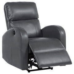 Orleans Furniture - Coaster - Grant Upholstered Power Recliner Chair Grey - 601499P