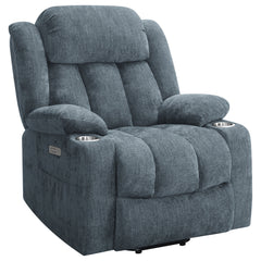 Orleans Furniture - Coaster - Houston Upholstered Power Lift Recliner Slate Blue - 602294P