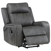 Orleans Furniture - Coaster - Raelynn Upholstered Power Lift Recliner Chair Grey - 603194P