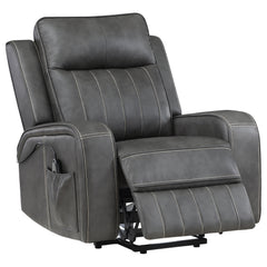 Orleans Furniture - Coaster - Raelynn Upholstered Power Lift Recliner Chair Grey - 603194P