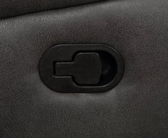 Lawrence Upholstered Padded Arm Reclining Sofa Charcoal
