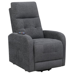 Orleans Furniture - Coaster - Howie Upholstered Power Lift Massage Chair Charcoal - 609403P