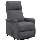 Orleans Furniture - Coaster - Herrera Upholstered Power Lift Massage Chair Charcoal - 609406P
