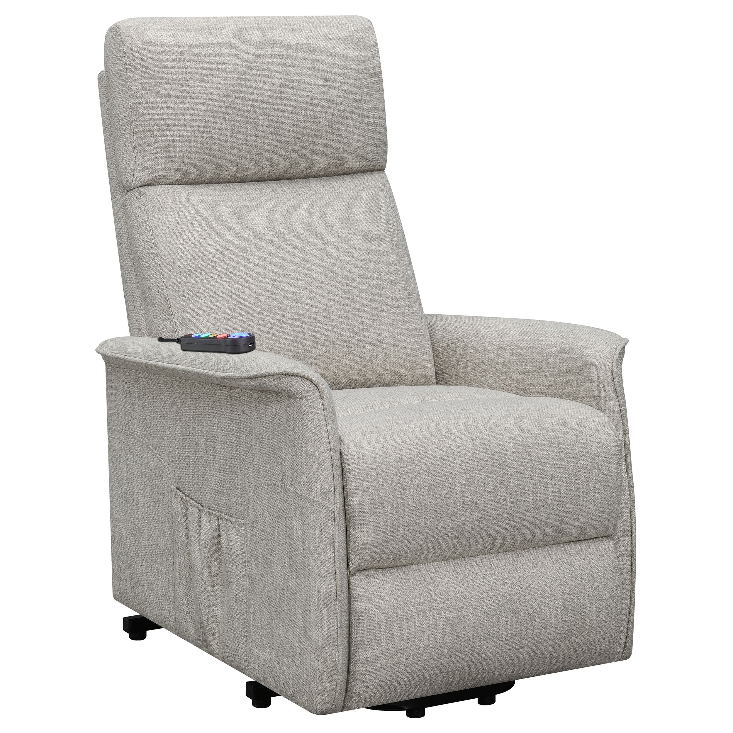 Orleans Furniture - Coaster - Herrera Upholstered Power Lift Massage Chair Beige - 609407P