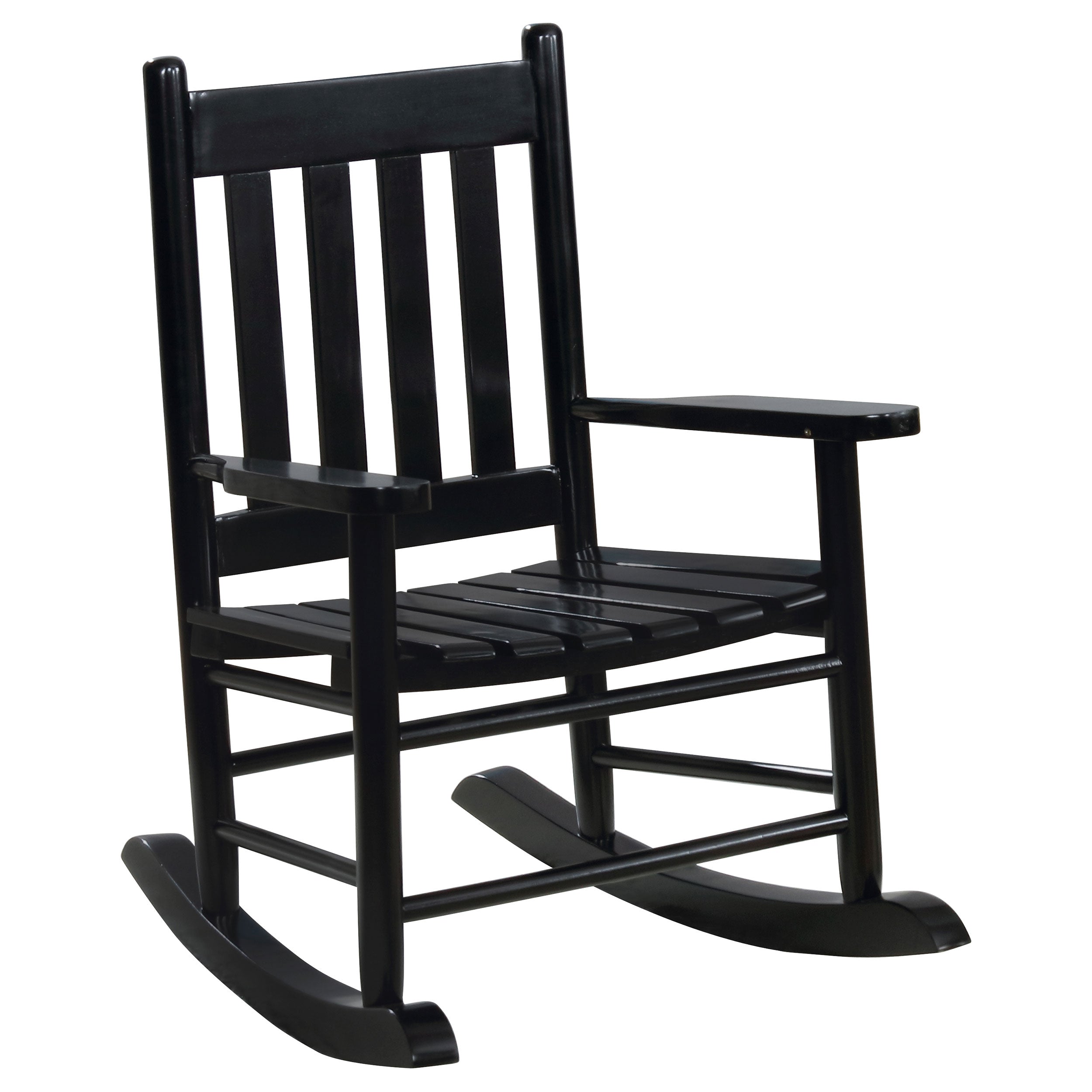 Orleans Furniture - Coaster - Annie Slat Back Solid Wood Kids Rocking Chair Black - 609451