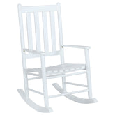 Orleans Furniture - Coaster - Annie Slat Back Solid Wood Rocking Chair White - 609455