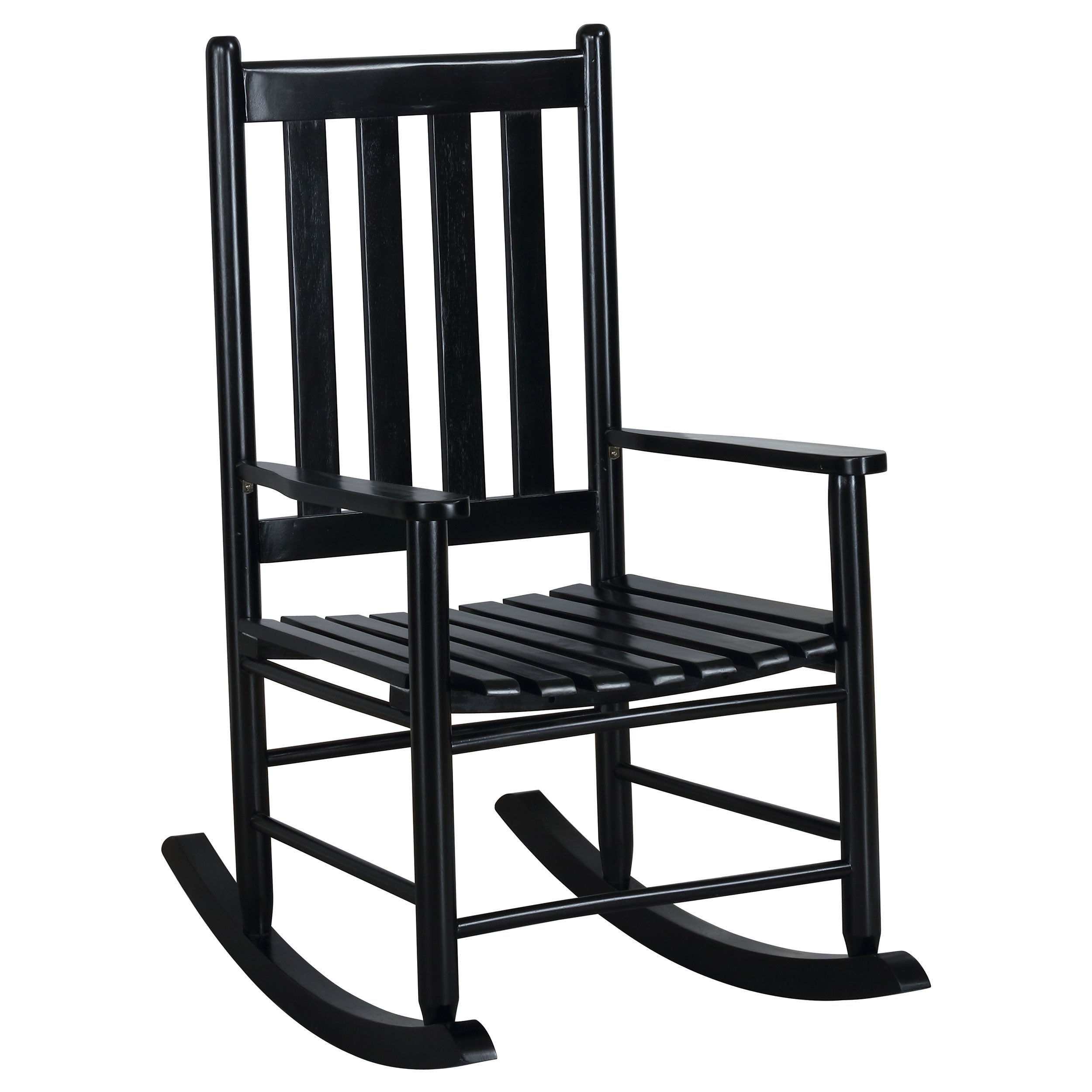 Orleans Furniture - Coaster - Annie Slat Back Solid Wood Rocking Chair Black - 609456