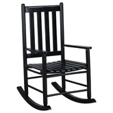 Orleans Furniture - Coaster - Annie Slat Back Solid Wood Rocking Chair Black - 609456