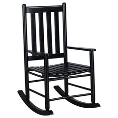 Orleans Furniture - Coaster - Annie Slat Back Solid Wood Rocking Chair Black - 609456