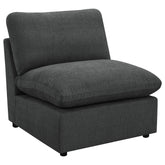 Orleans Furniture - Coaster - Collins Modular Armless Chair Dark Grey - 609530AC
