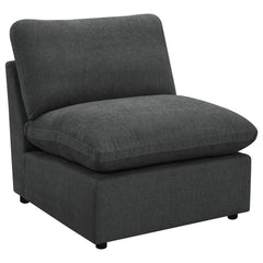 Orleans Furniture - Coaster - Collins Modular Armless Chair Dark Grey - 609530AC