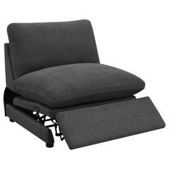 Collins Modular Power Armless Recliner Dark Grey