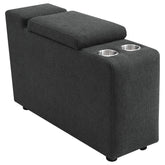 Orleans Furniture - Coaster - Collins Upholstered Modular Storage Console Dark Grey - 609530CON