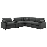 Orleans Furniture - Coaster - Collins 6-piece Modular Power Reclining Sectional Dark Grey - 609530P-SET
