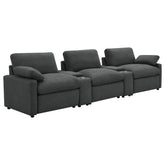 Orleans Furniture - Coaster - Collins 5-piece Power Reclining Home Theater Seating Dark Grey - 609531PT