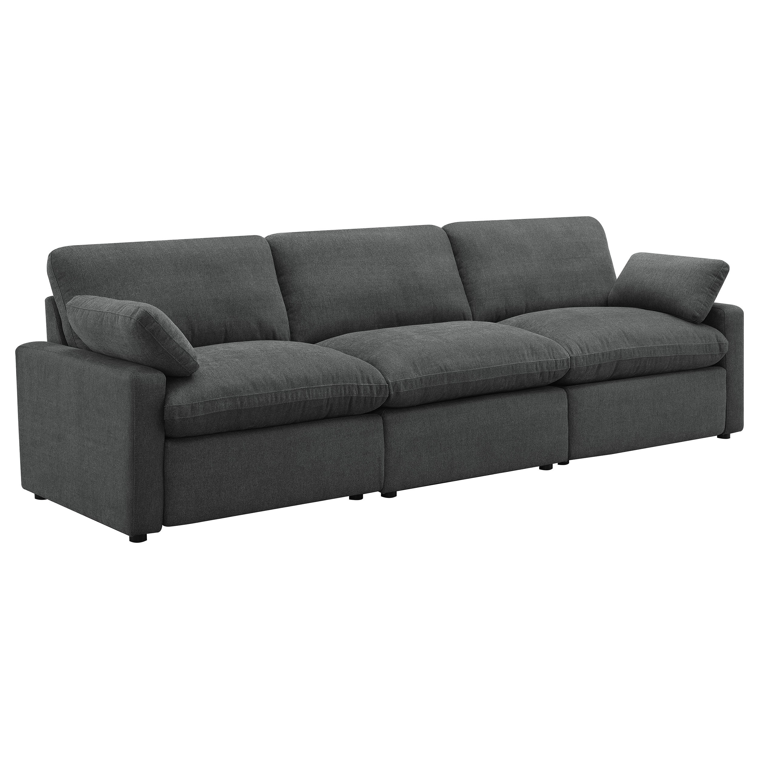 Orleans Furniture - Coaster - Collins Modular Power Sofa Dark Grey - 609531P