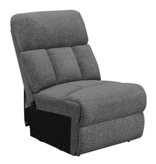 Orleans Furniture - Coaster - Bahrain Upholstered Armless Chair Charcoal - 609540AC