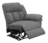 Orleans Furniture - Coaster - Bahrain Upholstered RAF Recliner Charcoal - 609540RR