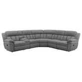 Orleans Furniture - Coaster - Bahrain 6-piece Modular Reclining Sectional Sofa Charcoal - 609540