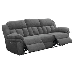 Bahrain Upholstered Power Sofa Charcoal