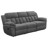 Orleans Furniture - Coaster - Bahrain Upholstered Motion Sofa Charcoal - 609541