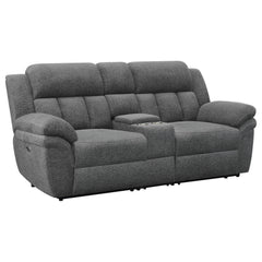 Orleans Furniture - Coaster - Bahrain Upholstered Power Loveseat Charcoal - 609542P