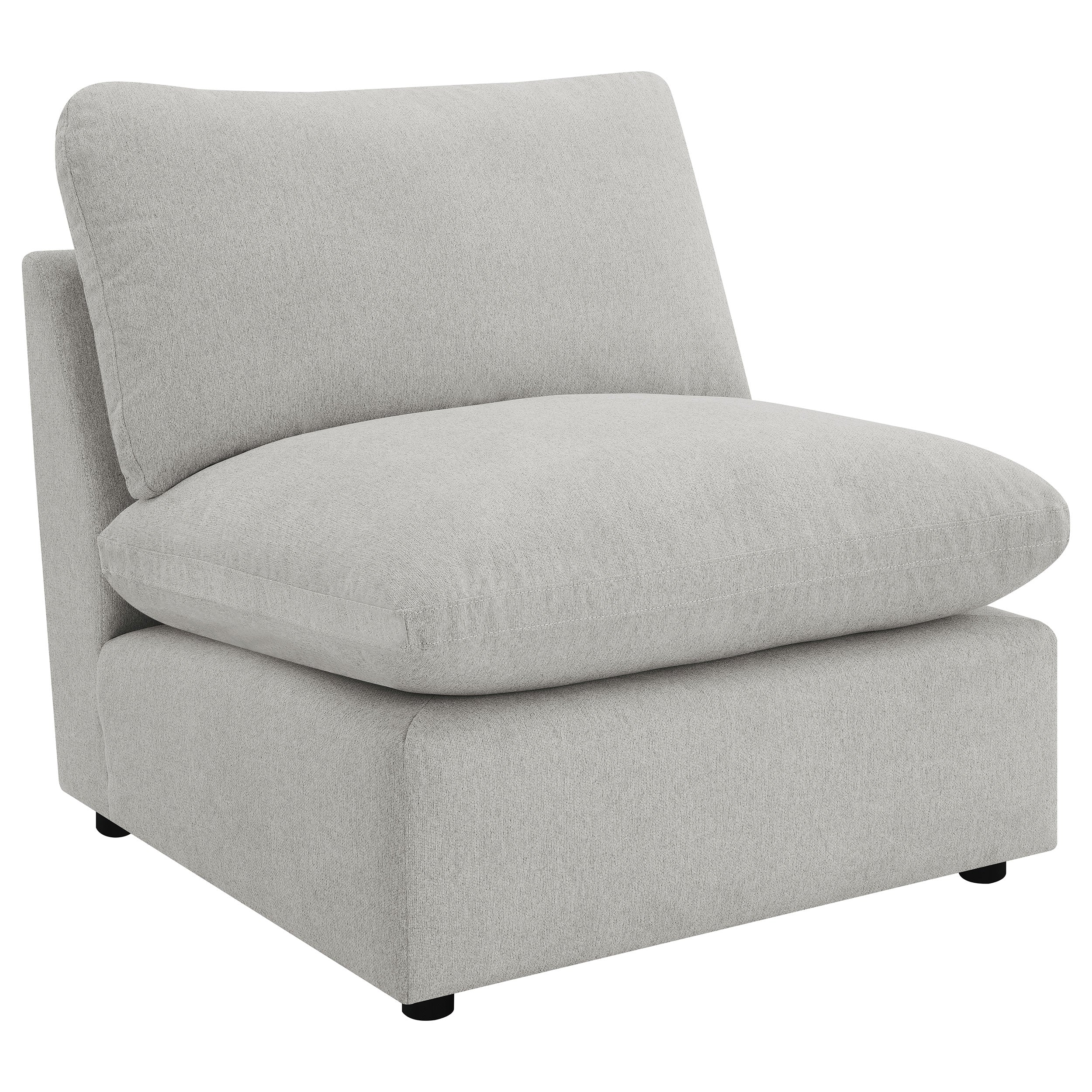 Orleans Furniture - Coaster - Collins Modular Armless Chair Grey - 609560AC