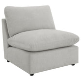 Orleans Furniture - Coaster - Collins Modular Armless Chair Grey - 609560AC