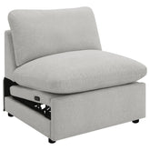 Orleans Furniture - Coaster - Collins Modular Power Armless Recliner Grey - 609560ARP