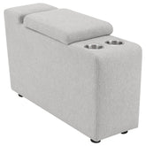Orleans Furniture - Coaster - Collins Upholstered Modular Storage Console Grey - 609560CON