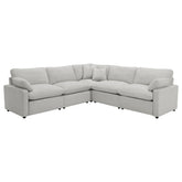Orleans Furniture - Coaster - Collins 5-piece Modular Power Reclining Sectional Grey - 609560P