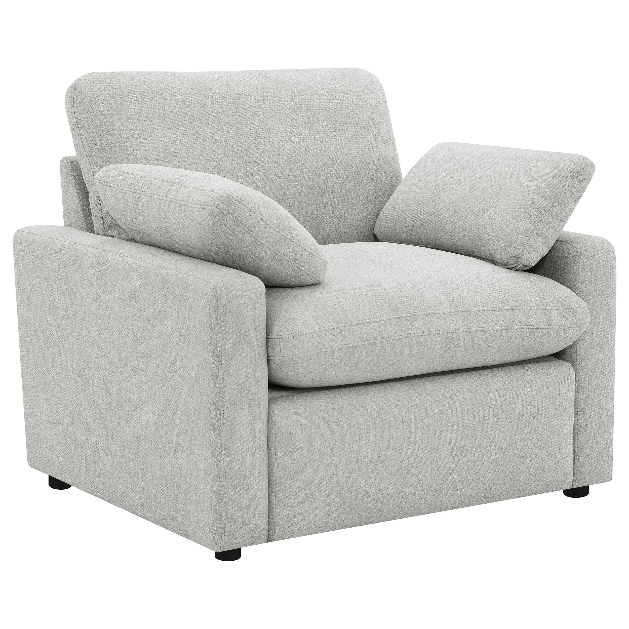 Orleans Furniture - Coaster - Collins Upholstered Power Recliner Chair Grey - 609563P
