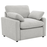 Orleans Furniture - Coaster - Collins Upholstered Power Recliner Chair Grey - 609563P