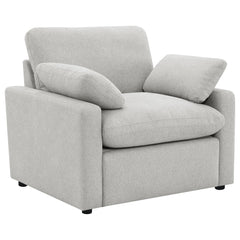 Orleans Furniture - Coaster - Collins Upholstered Power Recliner Chair Grey - 609563P