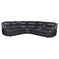 Orleans Furniture - Coaster - Sycamore Upholstered Power Reclining Sectional Sofa Grey - 610200P