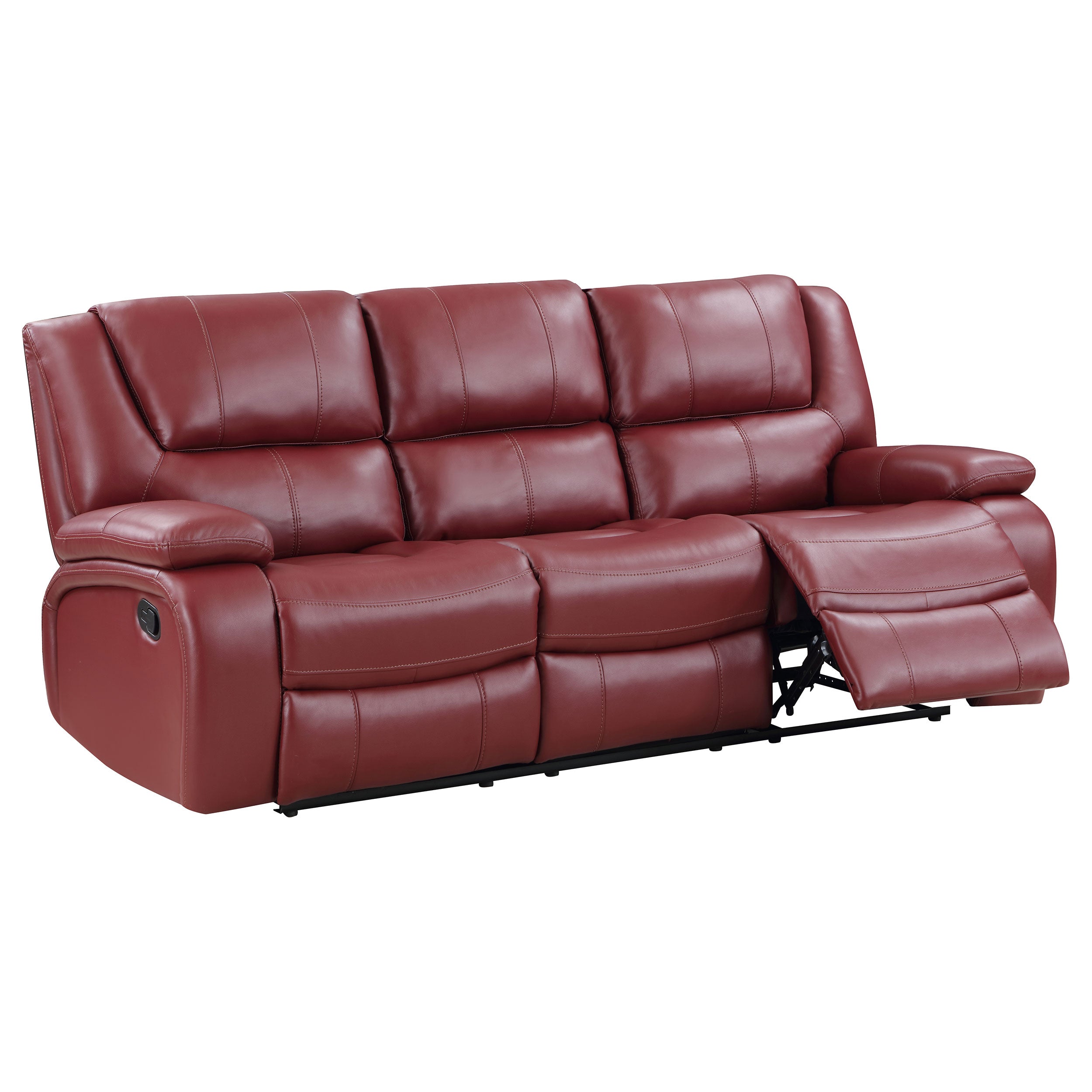Orleans Furniture - Coaster - Camila Upholstered Motion Reclining Sofa Red - 610241