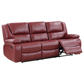 Orleans Furniture - Coaster - Camila Upholstered Motion Reclining Sofa Red - 610241