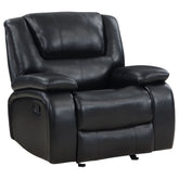 Orleans Furniture - Coaster - Camila Upholstered Glider Recliner Chair Black - 610246