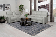 Orleans Furniture - Coaster - Greenfield 2-piece Power Reclining Sofa Set Dove Grey - 610261P-S2