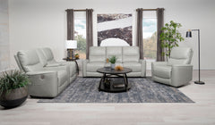 Orleans Furniture - Coaster - Greenfield 3-piece Power Reclining Sofa Set Dove Grey - 610261P-S3
