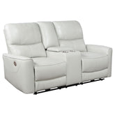 Orleans Furniture - Coaster - Greenfield Upholstered Power Reclining Loveseat Dove Grey - 610262P