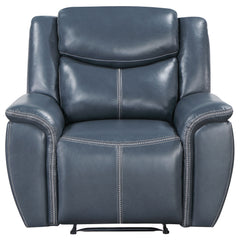 Sloane Upholstered Padded Arm Recliner Chair Blue