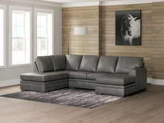 Orleans Furniture - Ashley Furniture - Lofton-Pike Sectional - RAF 2-Piece Sectional with Chaise / Shadow - PC61610S2