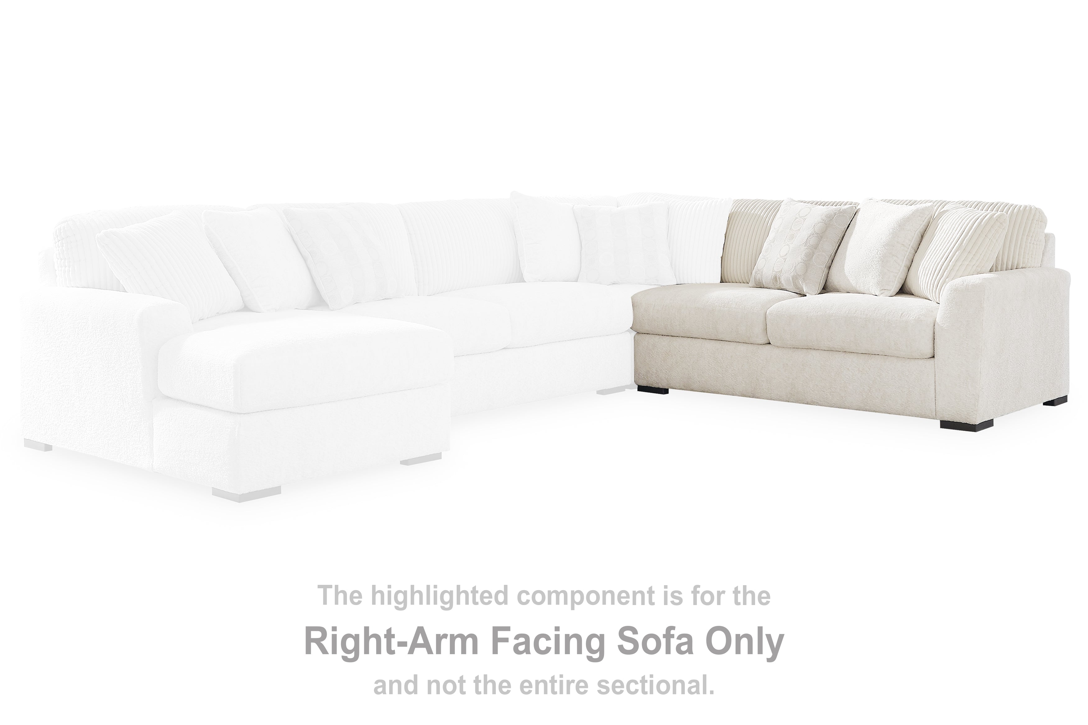 Orleans Furniture - Ashley Furniture - Chessington Sectional - LAF 3-Piece Sectional / Ivory - 61904S5