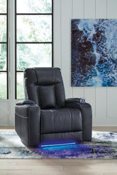 Orleans Furniture - Ashley Furniture - Feazada Living Room - PWR Recliner/ADJ Headrest / Shadow - 6620513