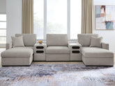 Orleans Furniture - Ashley Furniture - ModMax Luxe Sectional - RAF 5-Piece Double Chaise Sectional with Audio Consoles - 68605S43